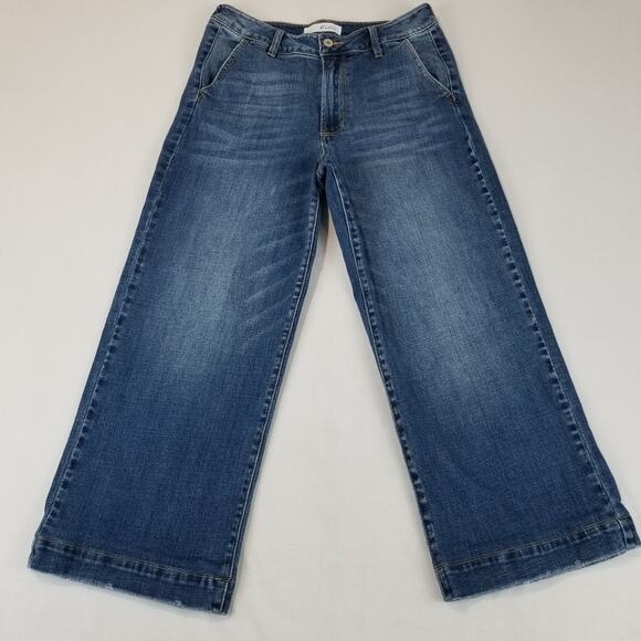 KanCan Jeans Size 11/29 Wide Leg KC7127M High Rise Trouser Stretch Denim Blue - Picture 1 of 9